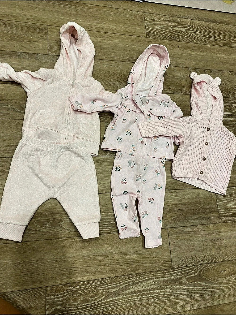 Kids bundle 3M floral onesies and jackets